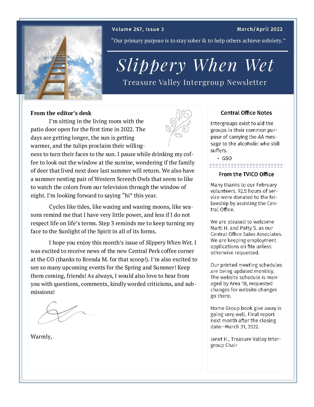 March–April 2022 Newsletter