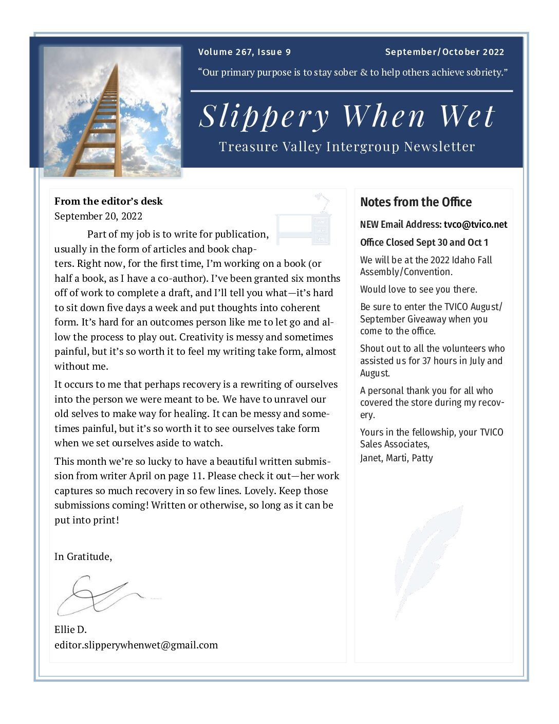 September–October 2022 Newsletter