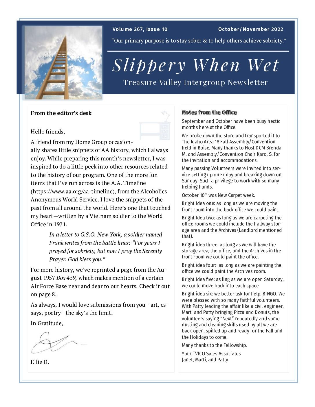 October–November 2022 Newsletter