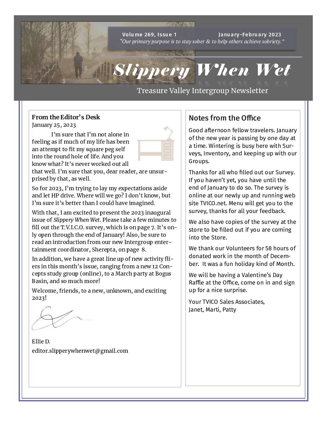 January–February 2023 Newsletter