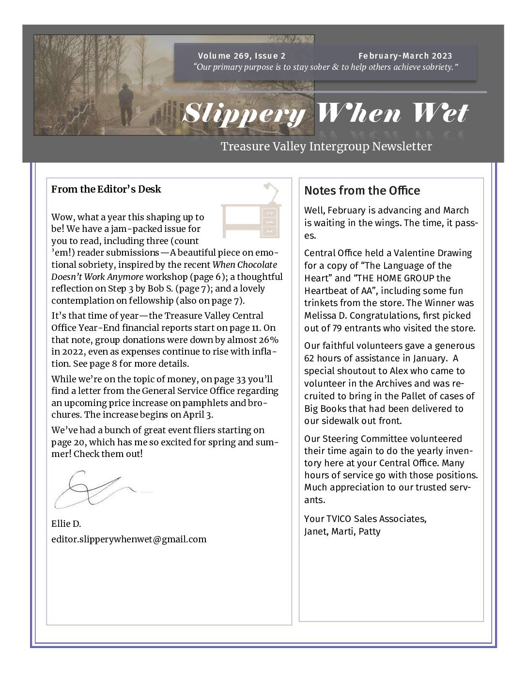 February–March 2023 Newsletter