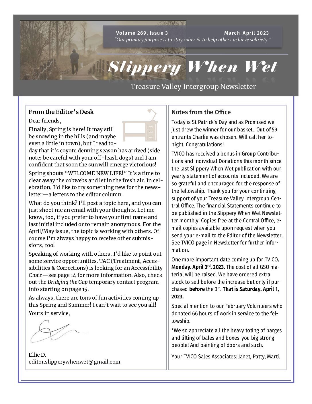 March–April 2023 Newsletter