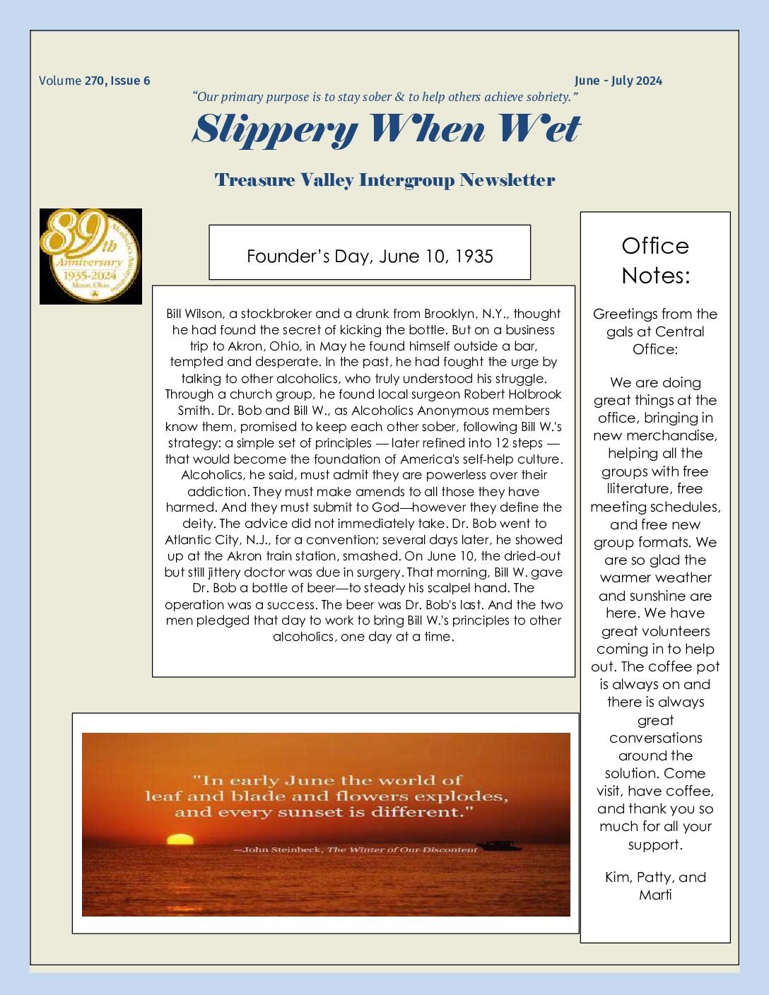 June 2024 Newsletter