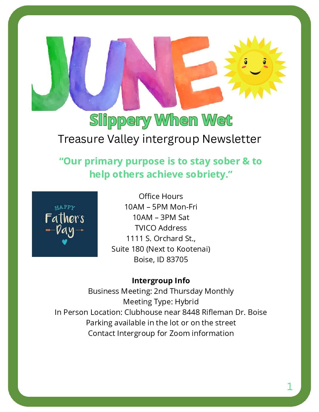 June 2025 Newsletter