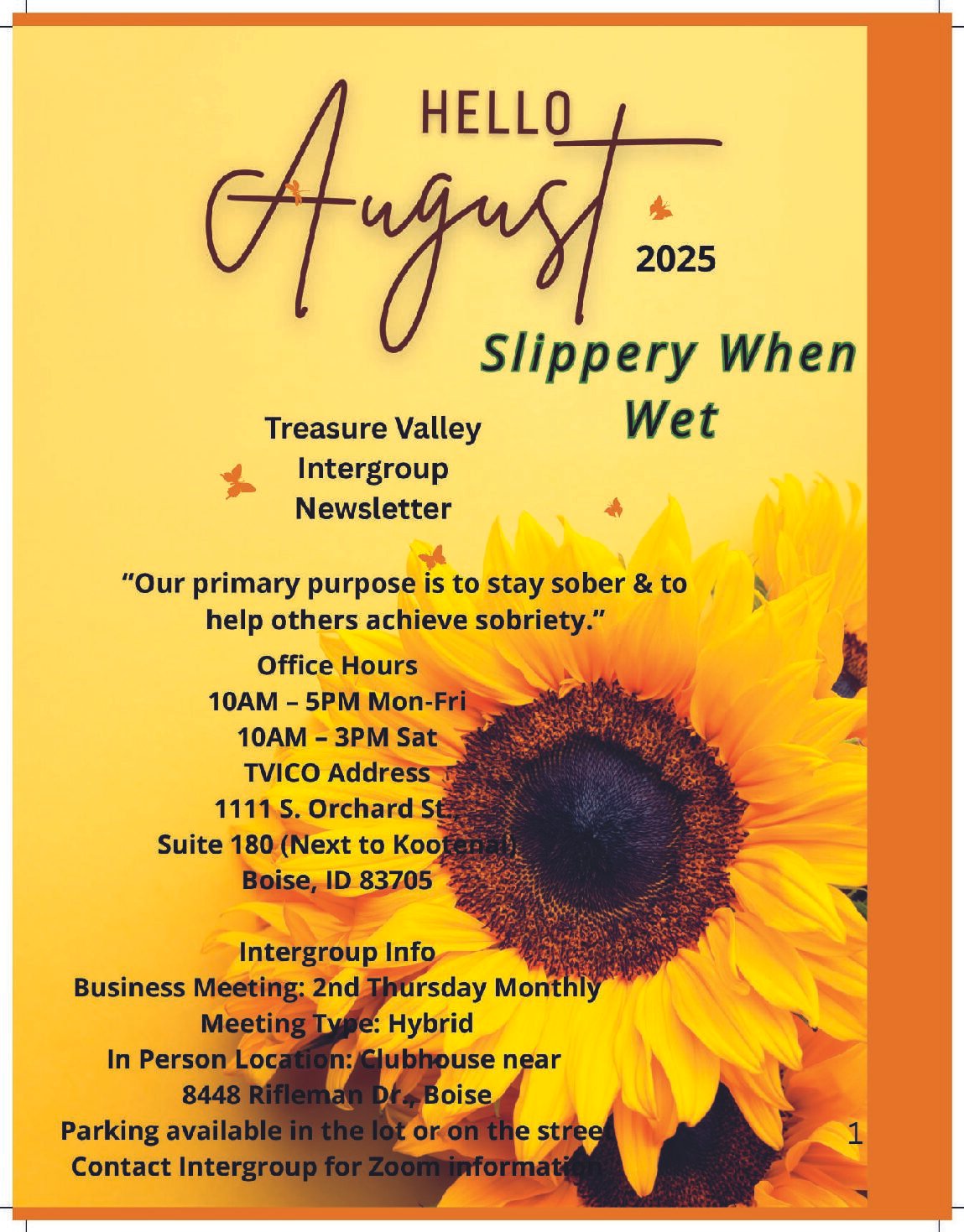 August 2025 Newsletter