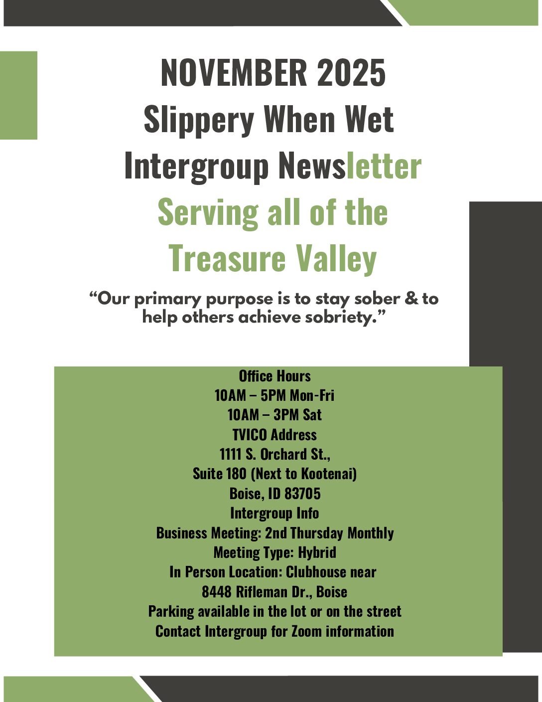 November 2025 Newsletter
