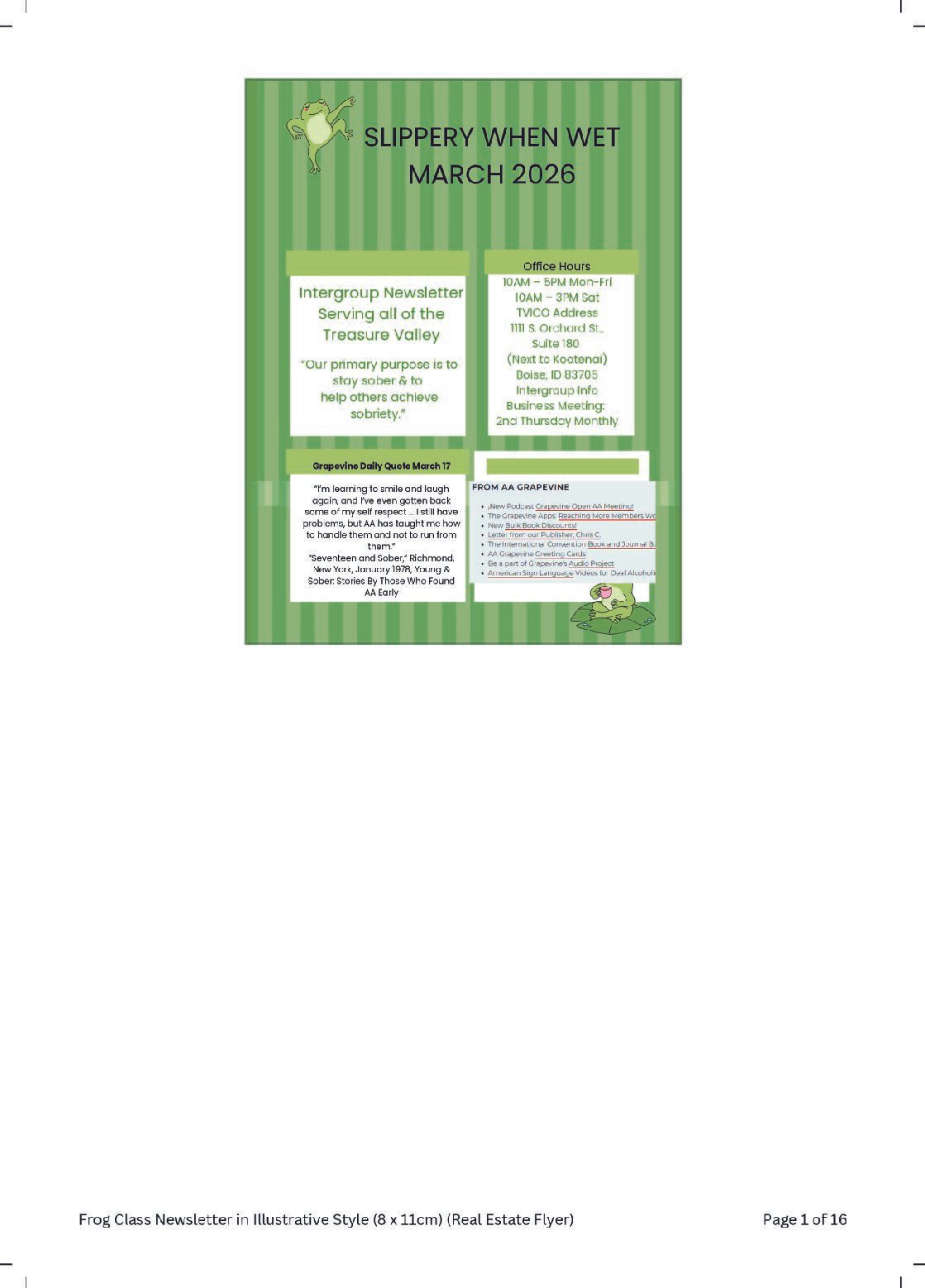 March 2026 Newsletter