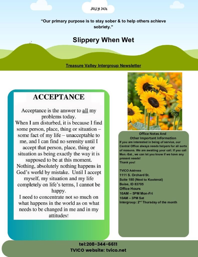 July 2026 Newsletter